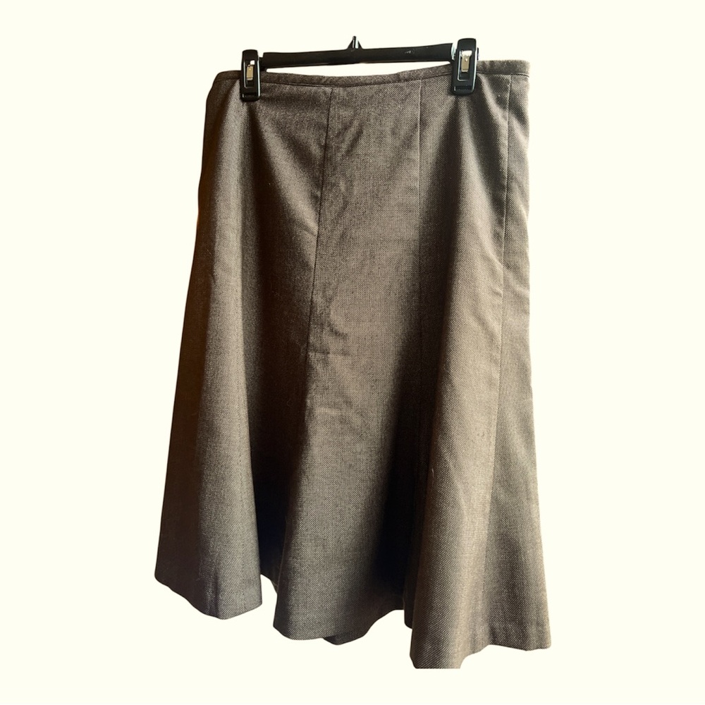 Sigrid Olsen Brown Tweed A-Line Skirt | Size 10